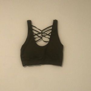 Size large green sports bra